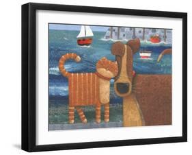 Pets by the Sea-Peter Adderley-Framed Art Print