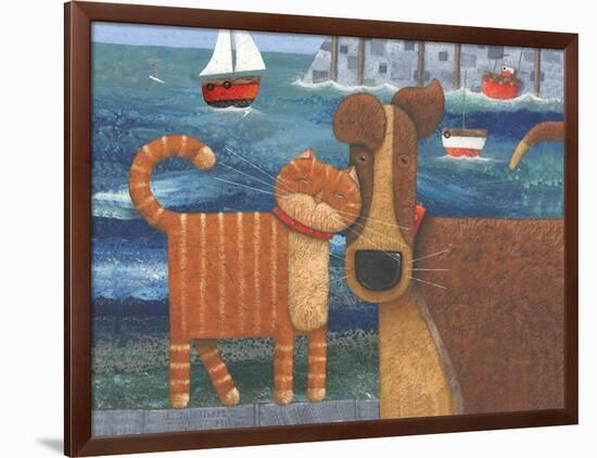 Pets by the Sea-Peter Adderley-Framed Art Print