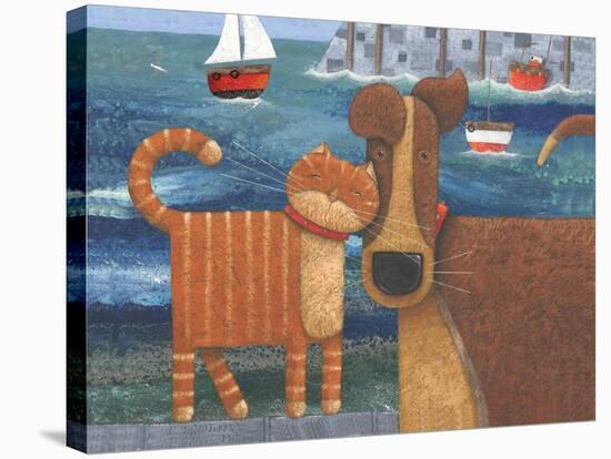 Pets by the Sea-Peter Adderley-Stretched Canvas