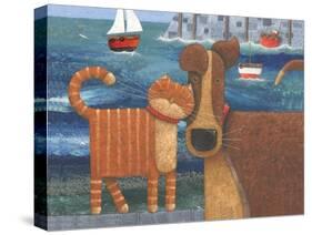 Pets by the Sea-Peter Adderley-Stretched Canvas