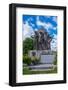 Petsamo Statue in Ivalo, Finnish Lapland.-Claudine Van Massenhove-Framed Photographic Print