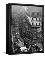 Petticoat Lane 1948-George Greenwell-Framed Stretched Canvas