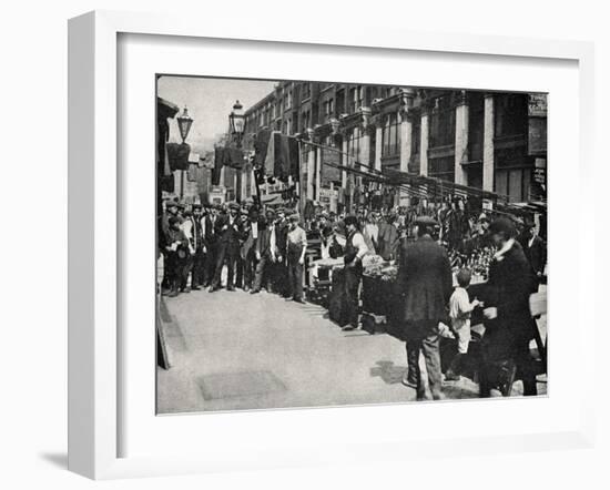 Petticoat Lane Market, East End of London-Peter Higginbotham-Framed Photographic Print