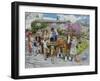 Petting the Horse-Trevor Mitchell-Framed Giclee Print