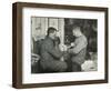 'Petty Officer Evans Binding Up Dr. Atkinson's Hand', 5 July 1911, (1913)-Herbert Ponting-Framed Photographic Print