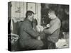 'Petty Officer Evans Binding Up Dr. Atkinson's Hand', 5 July 1911, (1913)-Herbert Ponting-Stretched Canvas