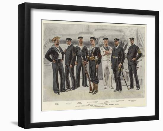 Petty Officers and Seamen of the Royal Navy-Frank Dadd-Framed Giclee Print