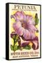 Petunia Seed Packet-null-Framed Stretched Canvas