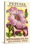 Petunia Seed Packet-null-Stretched Canvas