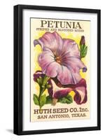 Petunia Seed Packet-null-Framed Art Print