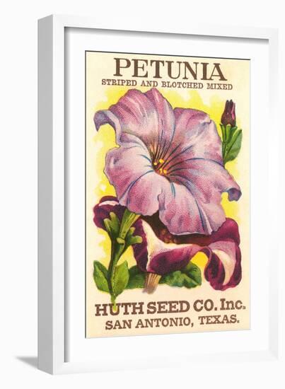 Petunia Seed Packet-null-Framed Art Print