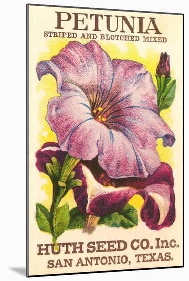 Petunia Seed Packet-null-Mounted Art Print