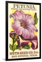 Petunia Seed Packet-null-Framed Art Print