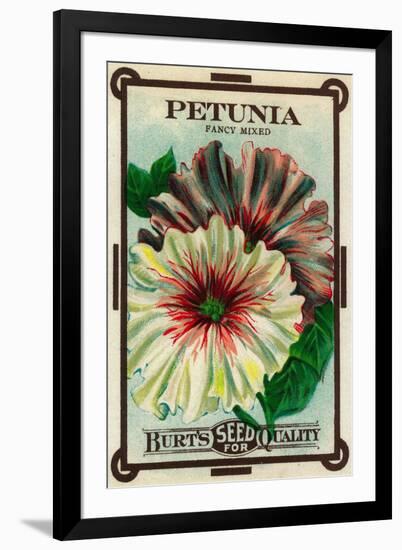 Petunia Seed Packet-Lantern Press-Framed Art Print