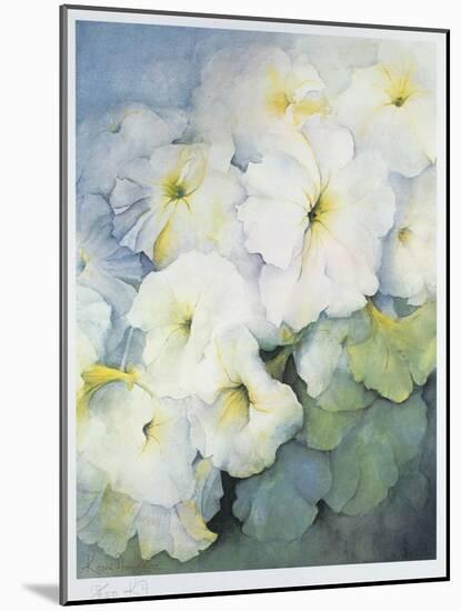 Petunia Snowball-Karen Armitage-Mounted Giclee Print