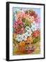 Petunias, Geraniums and Fuchsias-Joan Thewsey-Framed Giclee Print