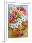 Petunias, Geraniums and Fuchsias-Joan Thewsey-Framed Giclee Print