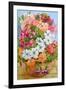 Petunias, Geraniums and Fuchsias-Joan Thewsey-Framed Giclee Print