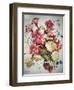 Petunias, Lobelias, Begonias and Strawberries in a Terrace Pot-Joan Thewsey-Framed Giclee Print