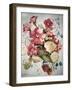 Petunias, Lobelias, Begonias and Strawberries in a Terrace Pot-Joan Thewsey-Framed Giclee Print