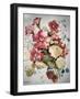 Petunias, Lobelias, Begonias and Strawberries in a Terrace Pot-Joan Thewsey-Framed Giclee Print