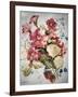 Petunias, Lobelias, Begonias and Strawberries in a Terrace Pot-Joan Thewsey-Framed Giclee Print