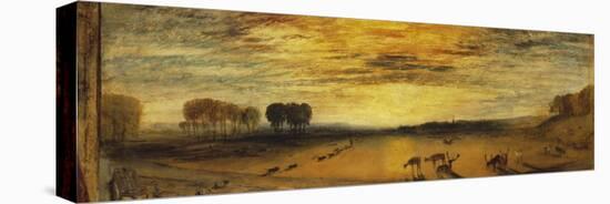 Petworth Park: Tillington Church in the Distance-J. M. W. Turner-Stretched Canvas