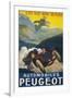 Peugeot Advertisement-null-Framed Art Print