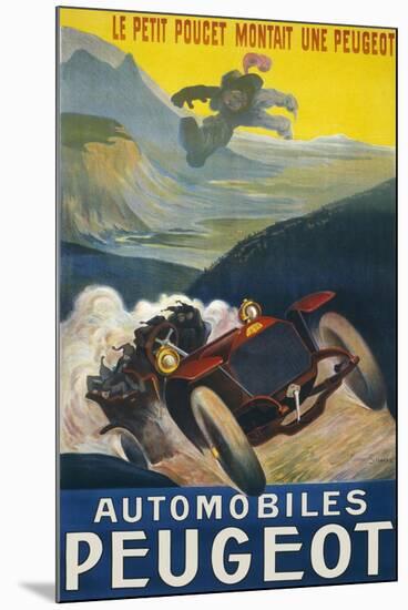 Peugeot Advertisement-null-Mounted Art Print