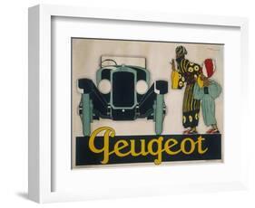 Peugeot Advertisement-null-Framed Art Print