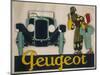 Peugeot Advertisement-null-Mounted Art Print