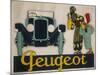 Peugeot Advertisement-null-Mounted Art Print