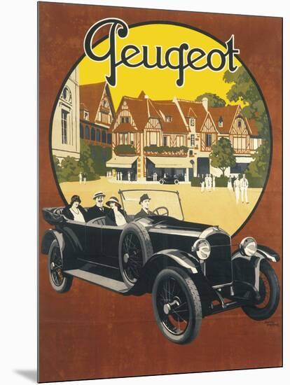 Peugeot Advertising Poster-null-Mounted Art Print