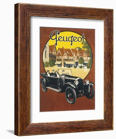 Peugeot Advertising Poster-null-Framed Art Print