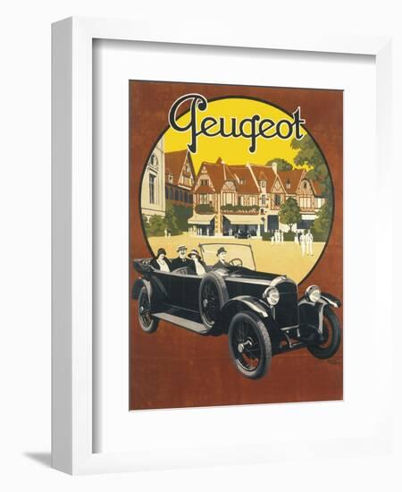 Peugeot Advertising Poster-null-Framed Art Print