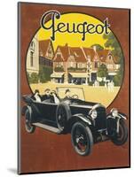 Peugeot Advertising Poster-null-Mounted Art Print