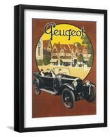 Peugeot Advertising Poster-null-Framed Art Print