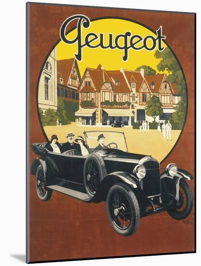 Peugeot Advertising Poster-null-Mounted Art Print