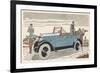 Peugeot at the Golf Club-Jean Grangier-Framed Premium Giclee Print