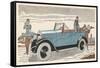 Peugeot at the Golf Club-Jean Grangier-Framed Stretched Canvas