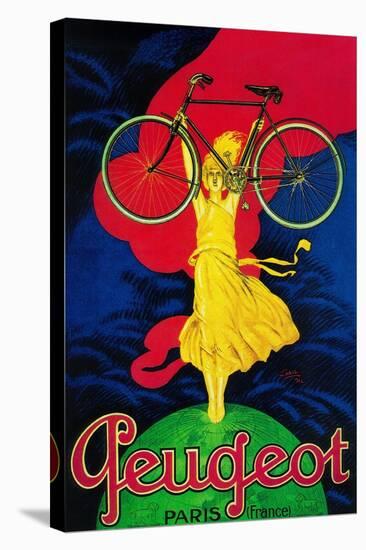 Peugeot Bicycle Vintage Poster - Europe-Lantern Press-Stretched Canvas