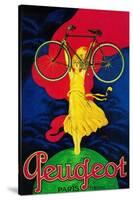 Peugeot Bicycle Vintage Poster - Europe-Lantern Press-Stretched Canvas