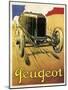 Peugeot Vint Car 1919-null-Mounted Premium Giclee Print