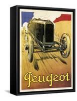 Peugeot Vint Car 1919-null-Framed Stretched Canvas