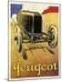 Peugeot Vint Car 1919-null-Mounted Giclee Print