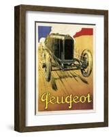 Peugeot Vint Car 1919-null-Framed Giclee Print