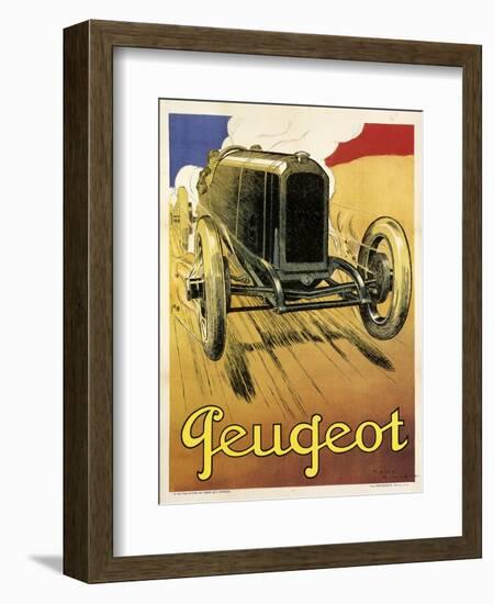 Peugeot Vint Car 1919-null-Framed Giclee Print