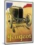 Peugeot Vint Car 1919-null-Mounted Giclee Print