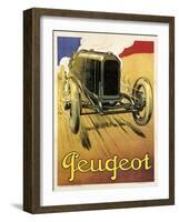 Peugeot Vint Car 1919-null-Framed Giclee Print