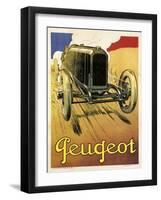 Peugeot Vint Car 1919-null-Framed Giclee Print